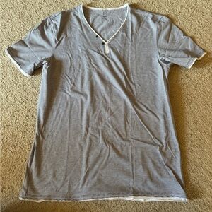 INC International Concepts Gray Short Sleeve Tee
